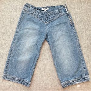 Tu-tu Nice Claup Mid-leg Wide Jeans Size 1